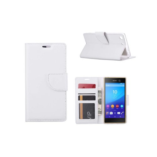 Bookcase Sony Xperia M5 hoesje - Wit