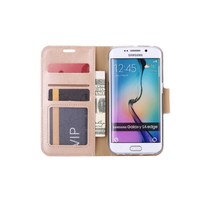 Bookcase Samsung Galaxy S6 Edge hoesje - Goud