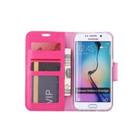 Bookcase Samsung Galaxy S6 Edge hoesje - Roze