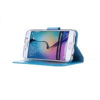 Bookcase Samsung Galaxy S6 Edge hoesje - Blauw