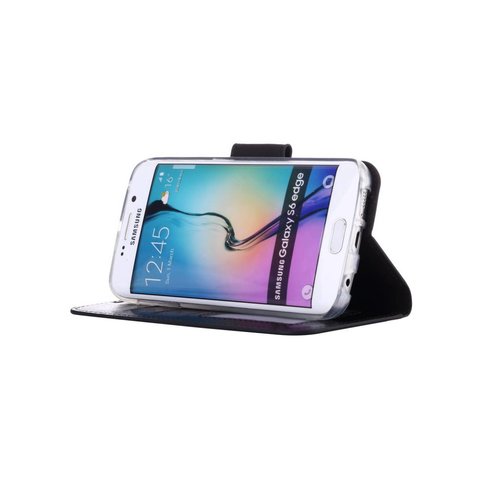 Bookcase Samsung Galaxy S6 Edge hoesje - Zwart