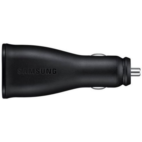 Samsung Originele Adaptive Fast Charging Dual port Autolader 9.0V / 2,0 A incl. Micro-USB 1 meter Data + oplaadkabel - Zwart