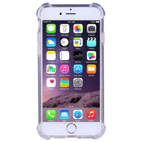 Bumpercase hoesje voor de Apple iPhone 6 Plus / 6S Plus - Transparant