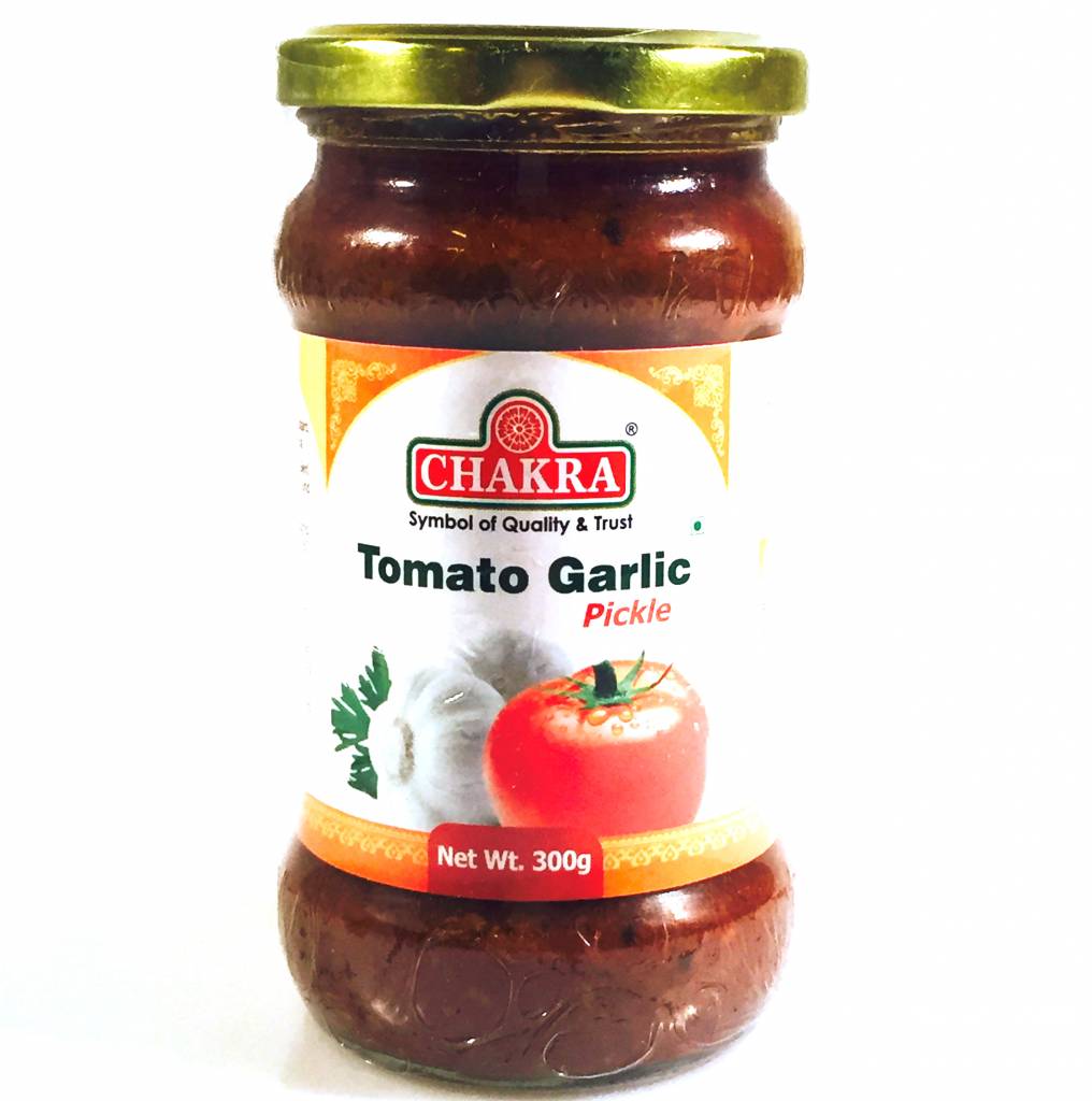 Chakra Tomato Garlic Pickle, 300 gr - Geenaardappels.nl