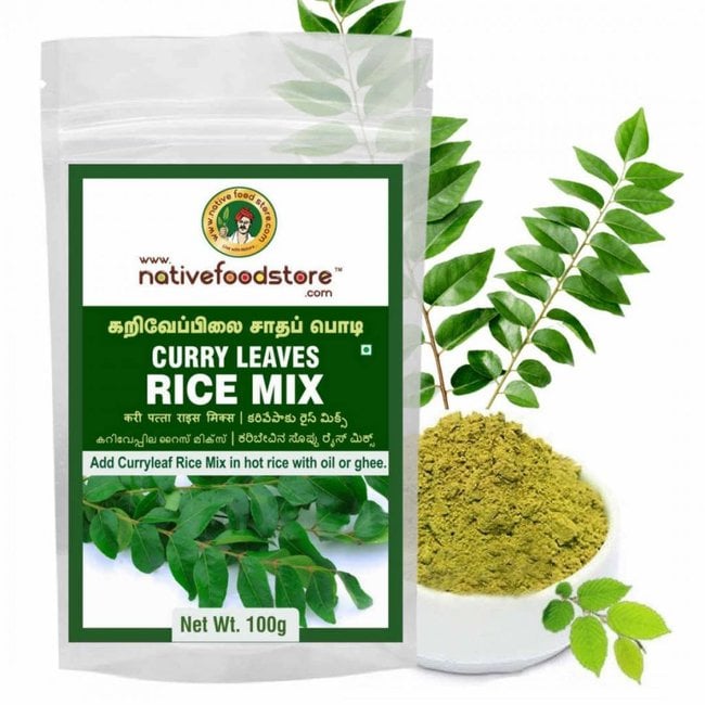 Native Food Curry Leaves Rice Mix, 100 gr