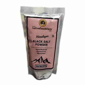 Native Food Black Salt Powder (Himalaya zout), 500 gr