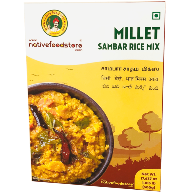 Native Food Millet Sambar Rice Mix - 500 gr (Sadham)
