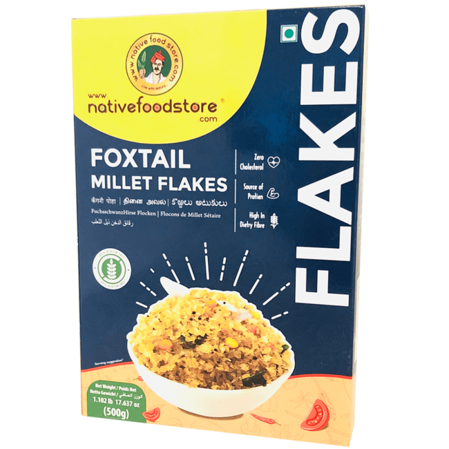 Native Food Foxtail Millet Flakes, 500 gr