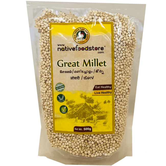 Native Food Great Millet / Cholam, 500 gr