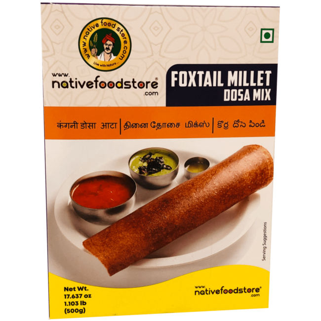 Native Food Foxtail Millet Dosa Mix - 500 gr (Thinai)