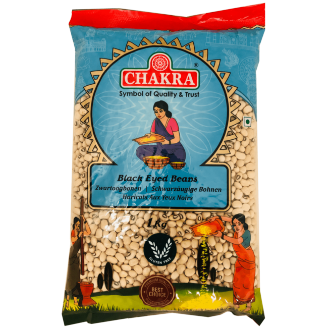 Chakra Black Eyed Beans, 1 kg