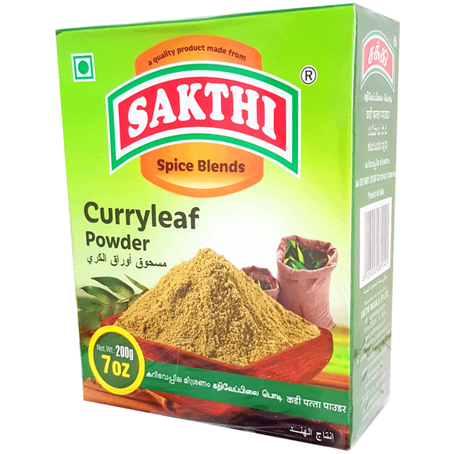 Sakthi Curryleaf Powder (kerrieblaadjes), 200 gr