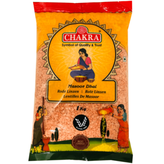 Chakra Red Masoor Dhal (Rode Linzen), 1 kg