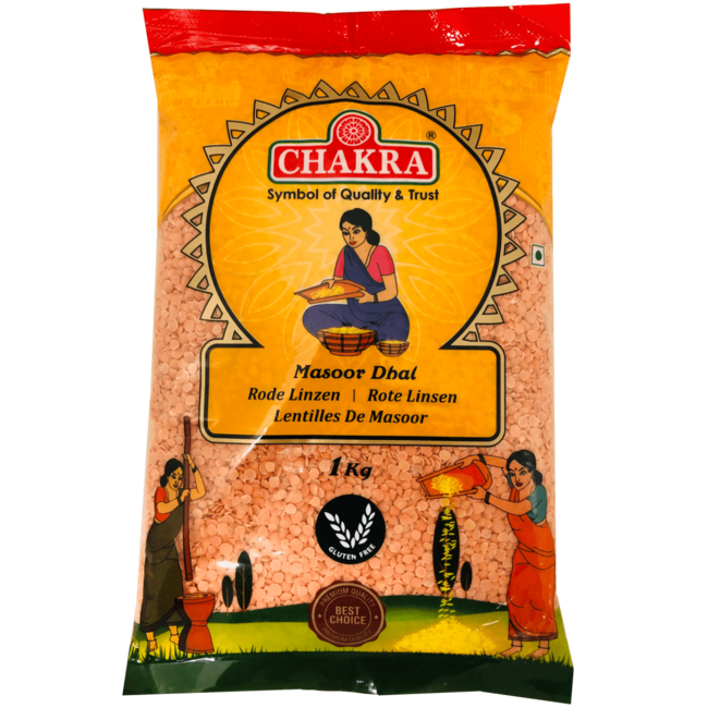 Chakra Red Masoor Dhal, 1 kg