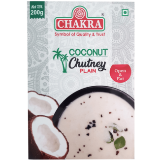 Chakra Coconut Chutney Plain, 200 gr