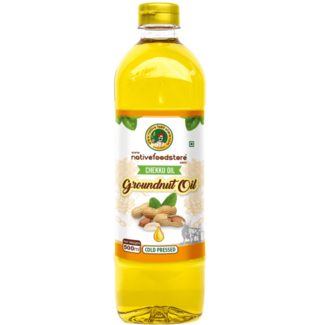 Native Food Groundnut Oil (Cold Pressed), 500 ml