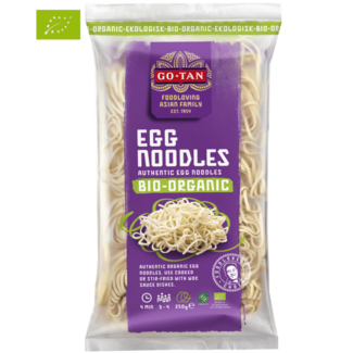 Go-Tan Organic Egg Noodles, 250 gr