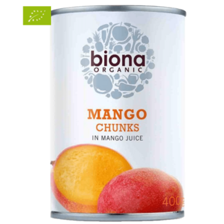 Biona Biologische Mango Stukken, 400 g