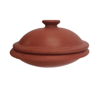 Pavithram Klei / Terracotta Pan Met Deksel