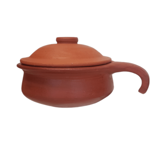 Pavithram Klei / Terracotta  Koffiepot Met Deksel