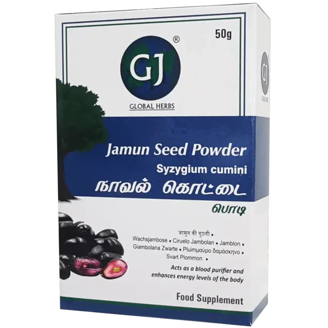 GJ Jambolanzaad Poeder - Spijsvertering Supplement, 50 g