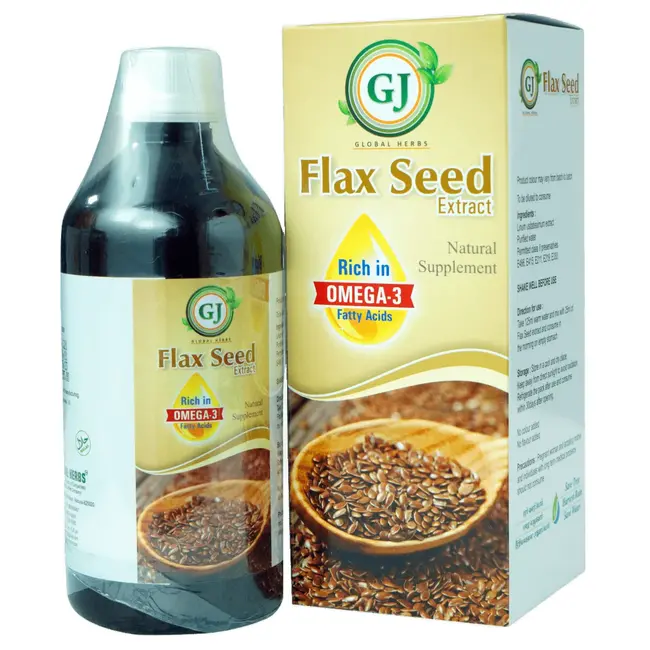 GJ Flax Seed Extract - Heart Care Supplement, 500 ml