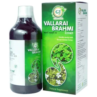 GJ Vallarai Brahmi Extract - Hersen Vitaliteit Supplement, 500 ml