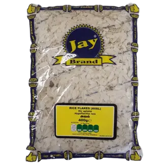 Jay Brand Rice Flakes White (Aval), 400 g