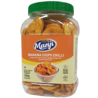 Manji Banana Chips Chilli, 250 g