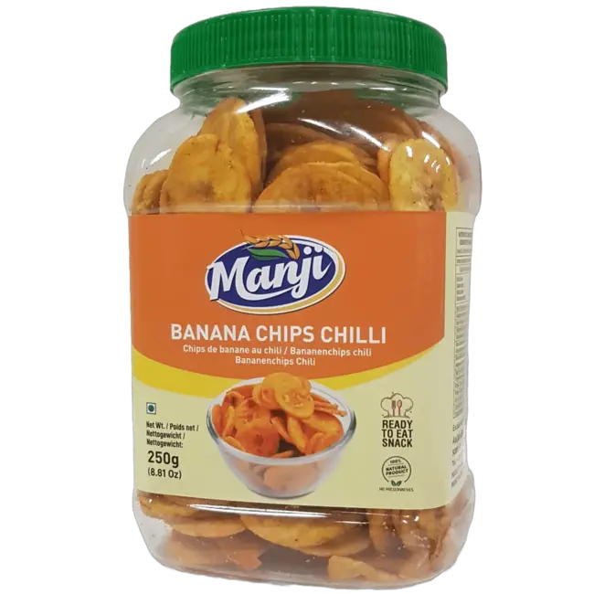 Manji Banana Chips Chilli, 250 g