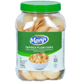 Manji Tapioca Plain Chips, 150 g