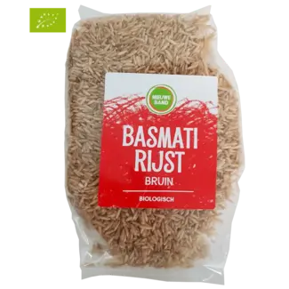 De Nieuwe Band Biologische Basmati Rijst Bruin, 500 gr