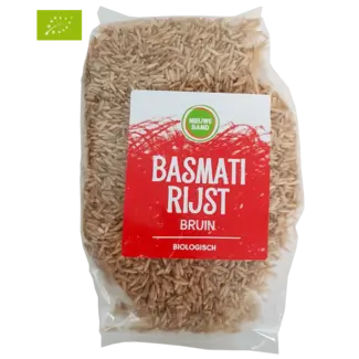 De Nieuwe Band Organic Basmati Rice Brown, 500 gr