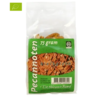 De Nieuwe Band Biologische Pecannoten, 75 g