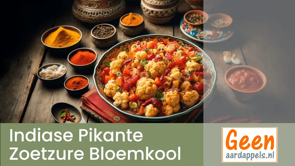 Recept: Indiase Pikante Zoetzure Bloemkool