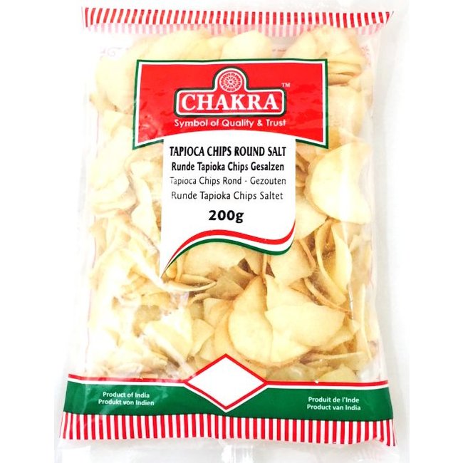 Chakra Tapioca Chips Gezouten, 200 gr