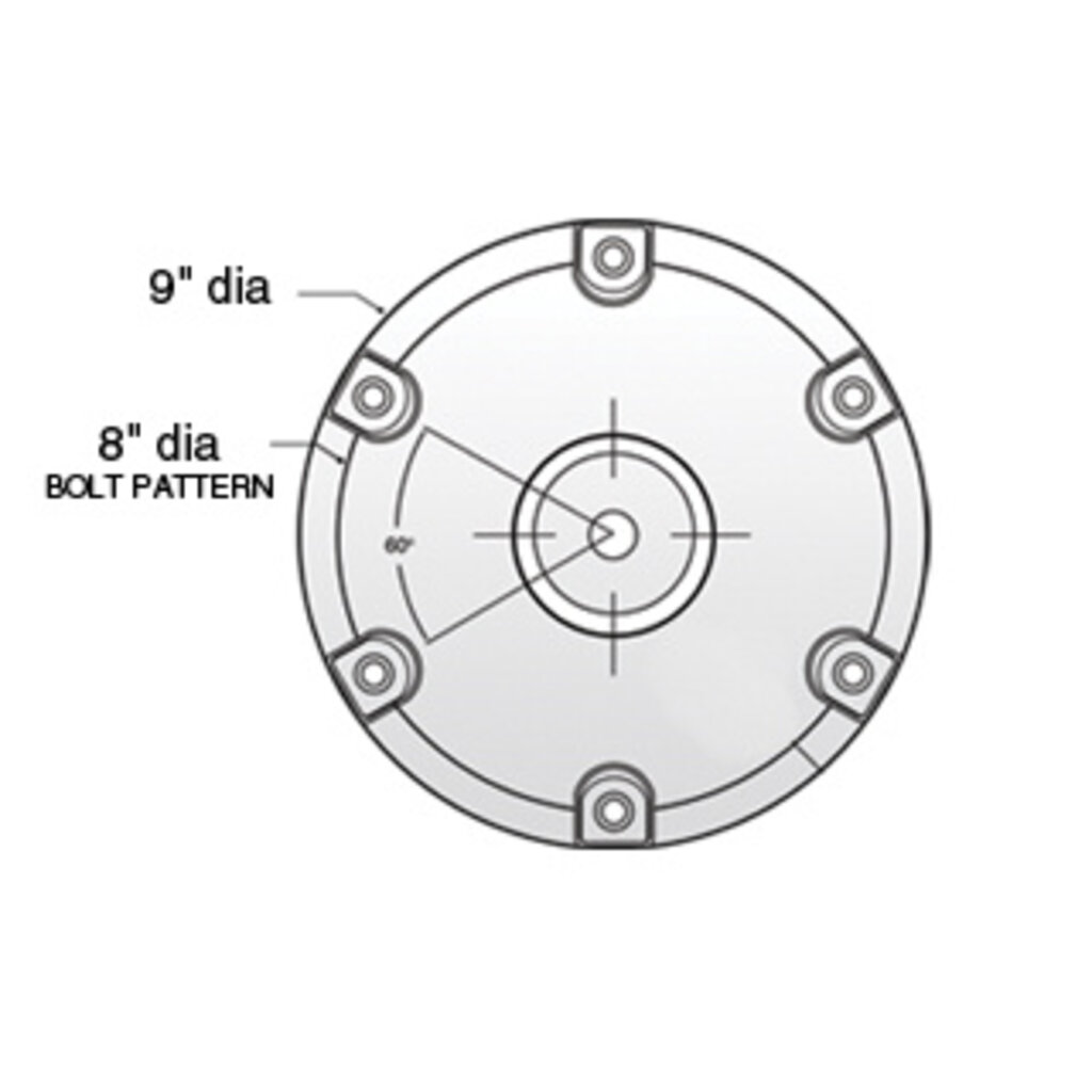 Springfield Plug In Basis 2-3 / 8 "(6 cm) Anodized