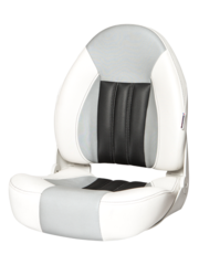 Tempress ProBax® High back boat seat White/Gray/Carbon