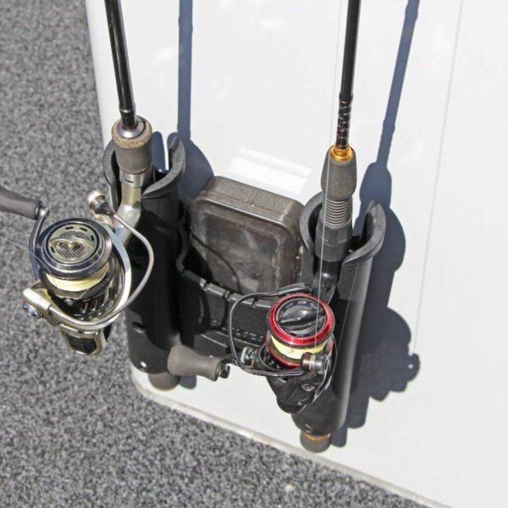 Railblaza Rod Holder Dual met bakje Zwart