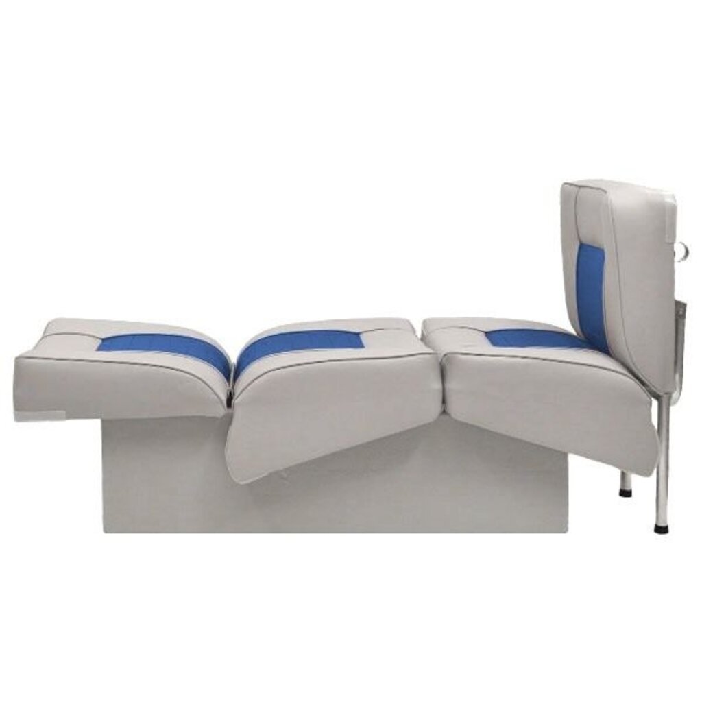 Eggers Back to Back Boat Seat Gray/Blue