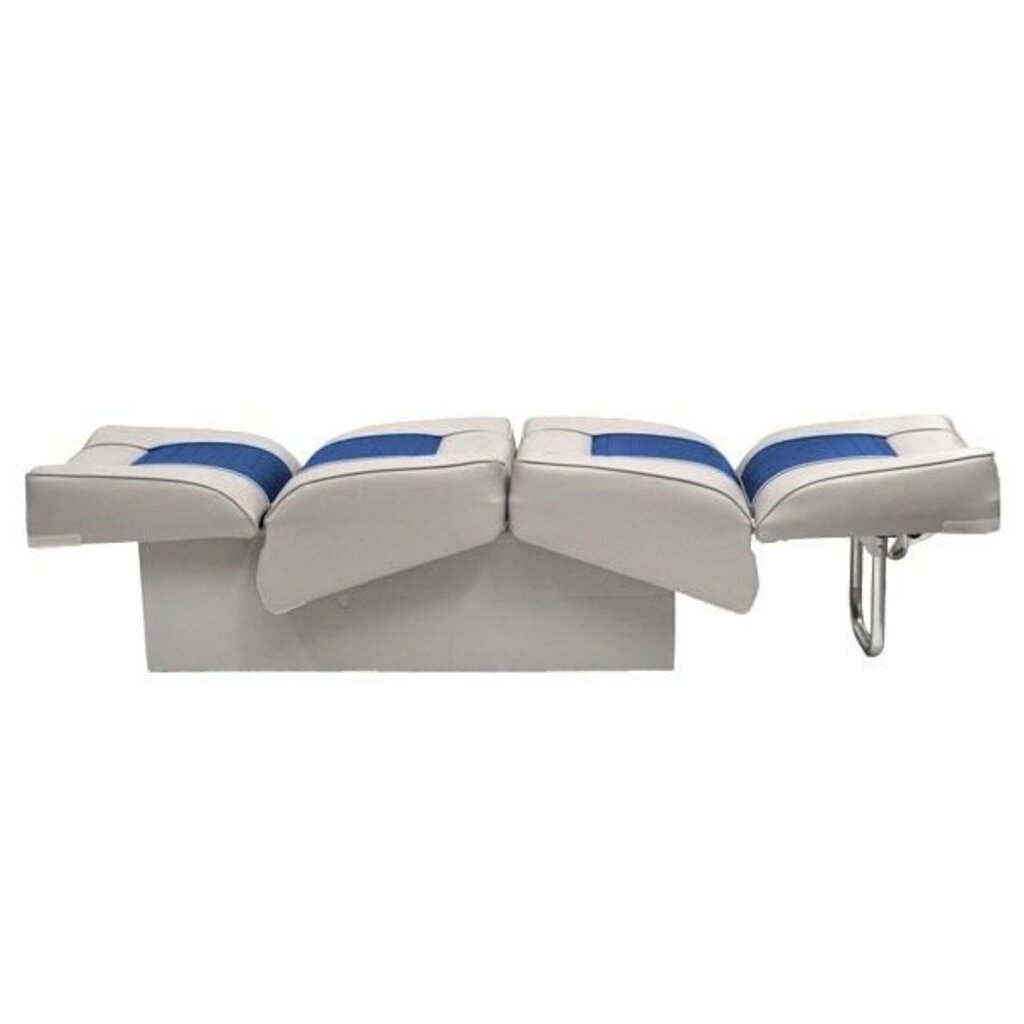 Eggers Back to Back Boat Seat Gray/Blue