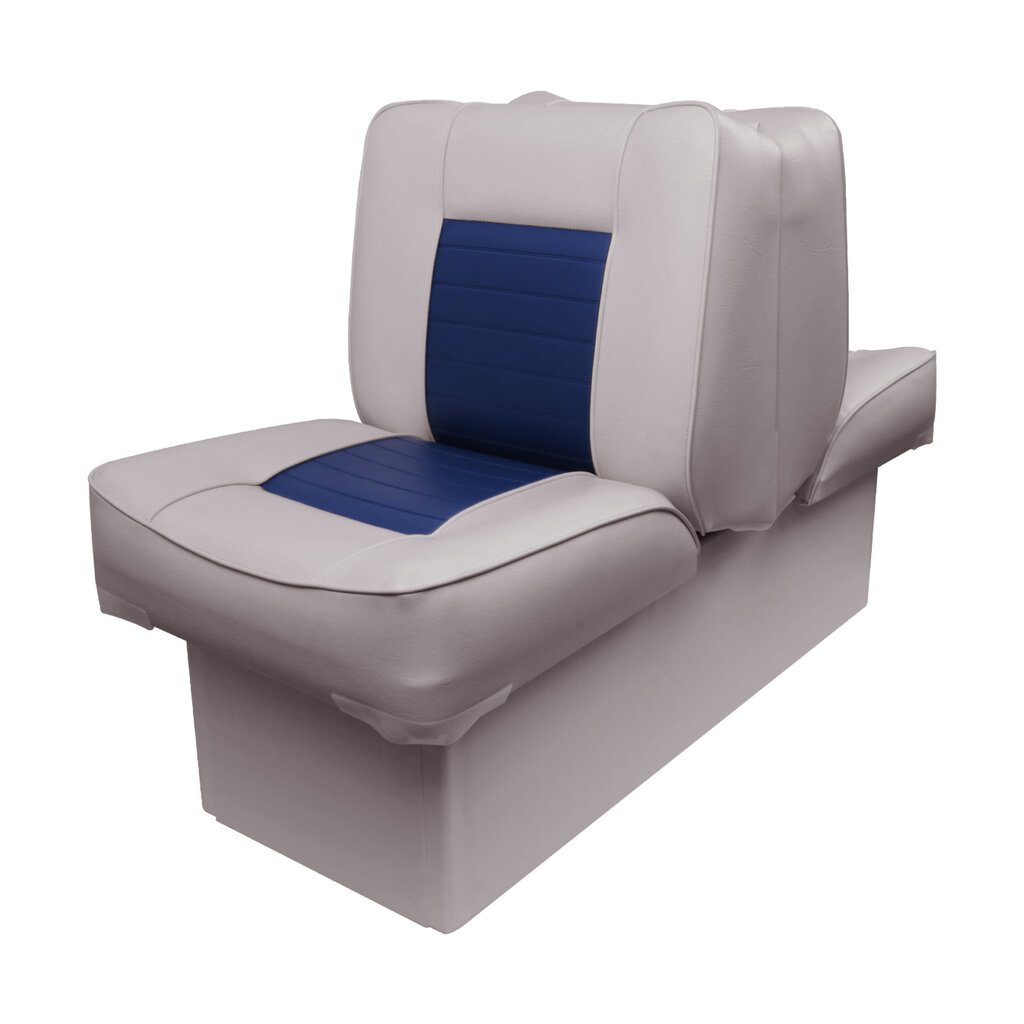 Eggers Back to Back Boat Seat Gray/Blue