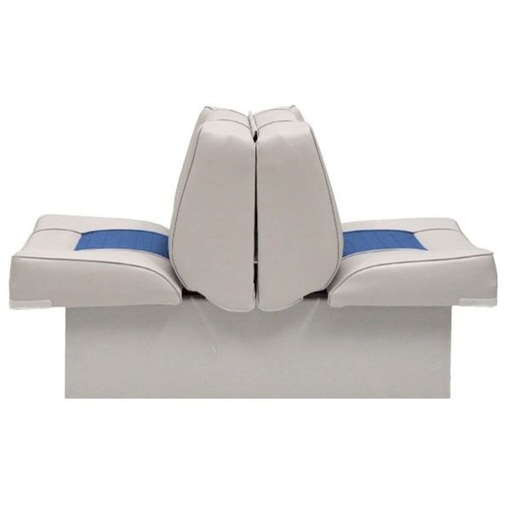 Eggers Back to Back Boat Seat Gray/Blue