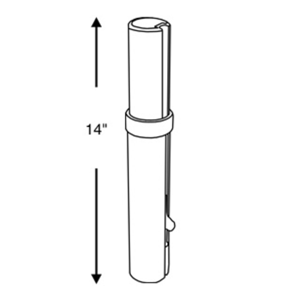 Springfield Plug In EXT Fixed Post 14" 2-3/8" (6 cm)