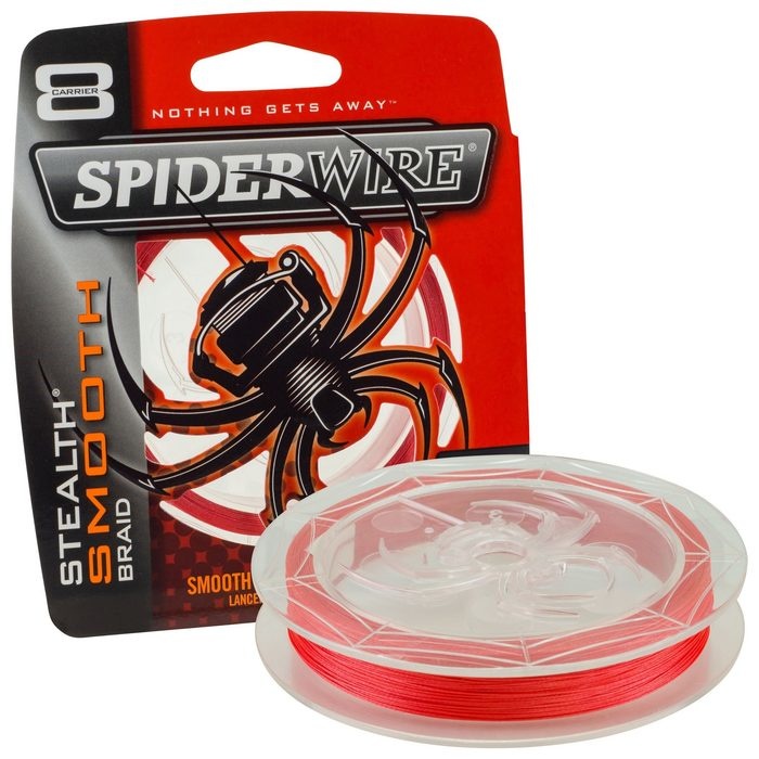 Spiderwire Stealth Smooth 8 Red 0,08 mm (150m) - Eggers Webshop
