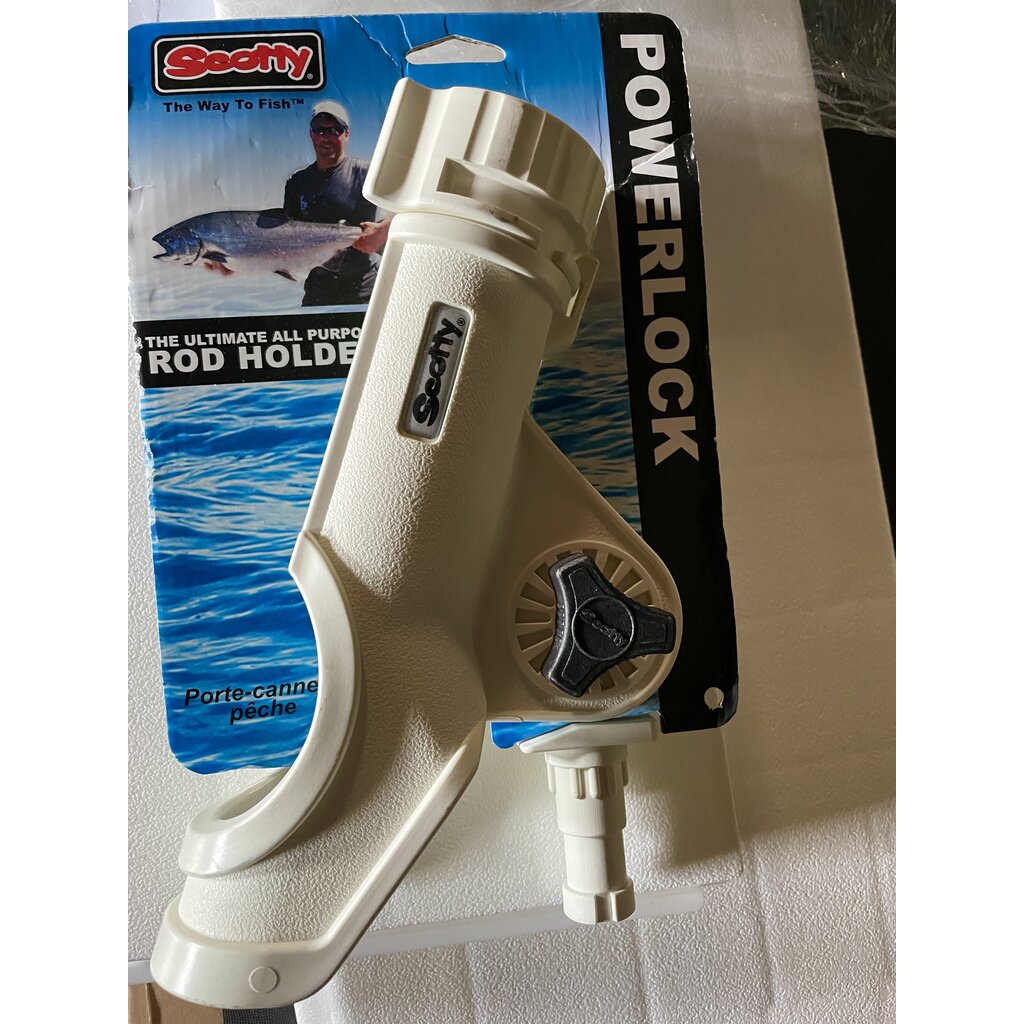 Scotty 229 Powerlock Hengelhouder Wit