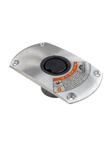Springfield Plug In Double Flat Side Base, Satin Finish