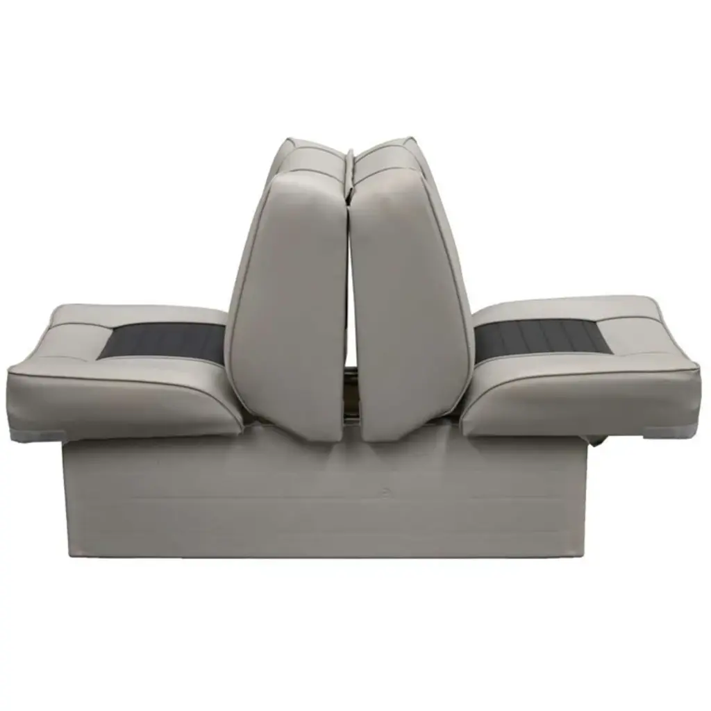 Eggers Back to Back Boat Seat Gray/Charcoal