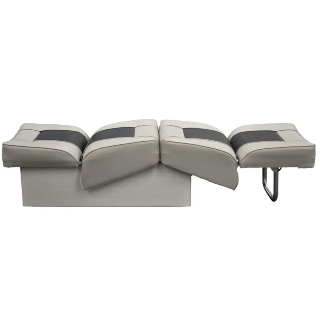 Eggers Back to Back Boat Seat Gray/Charcoal