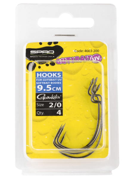 SPRO Gutsbait UV 95 Hooks 2/0